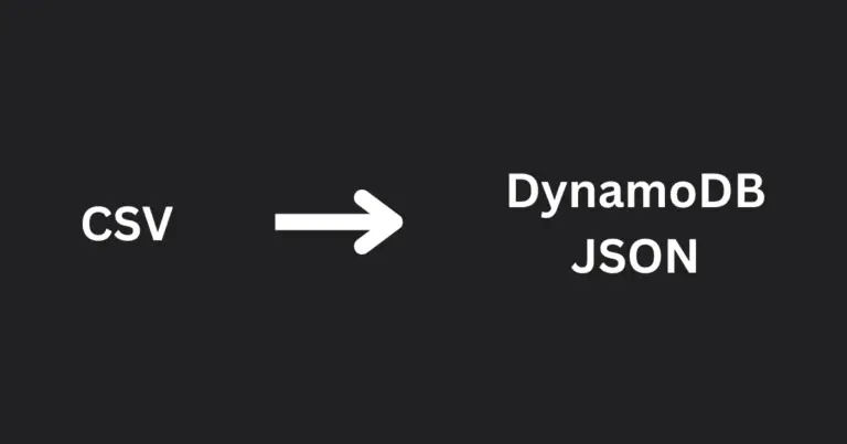 csv to dynamodb json